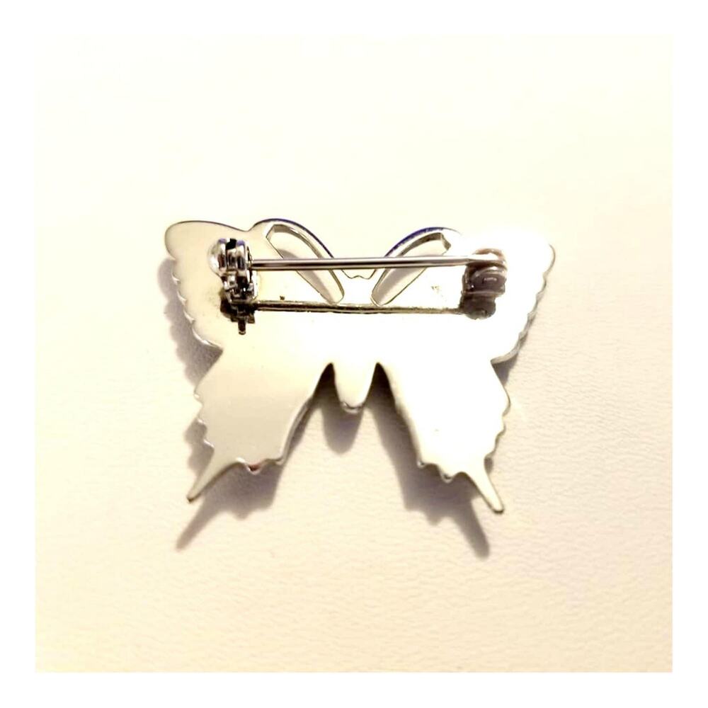 Vintage Abalone Butterfly Brooch - Picture 4 of 10